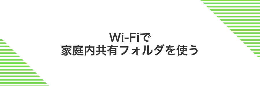 Wi-Fiで家庭内共有フォルダを使う