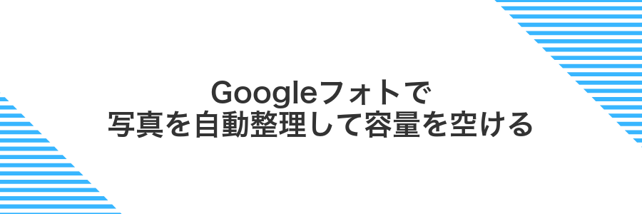 Googleフォトで写真を自動整理して容量を空ける