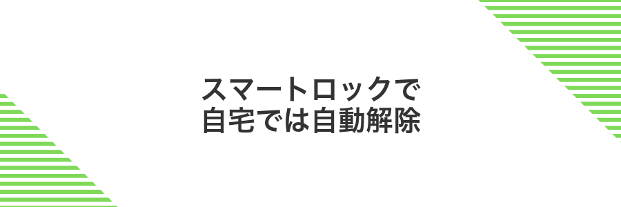 スマートロックで自宅では自動解除