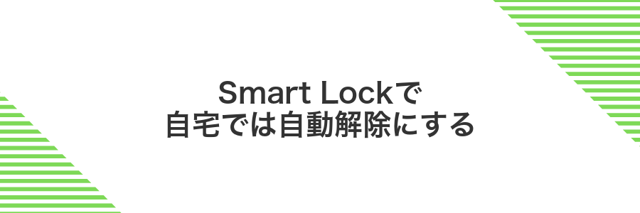 Smart Lockで自宅では自動解除にする