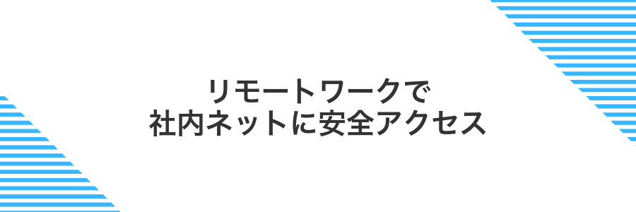 リモートワークで社内ネットに安全アクセス
