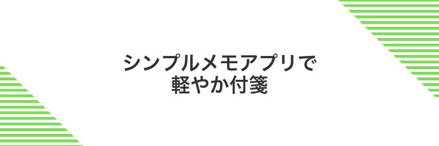 シンプルメモアプリで軽やか付箋