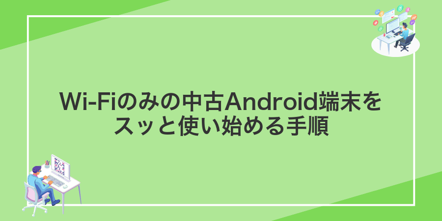 Wi-Fiのみの中古Android端末をスッと使い始める手順