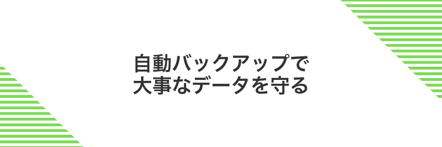自動バックアップで大事なデータを守る