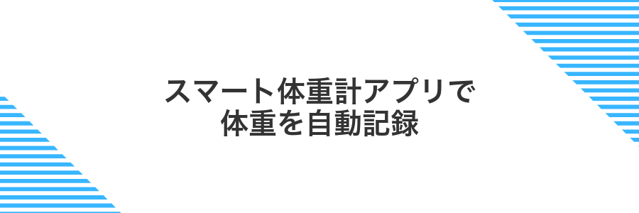 スマート体重計アプリで体重を自動記録