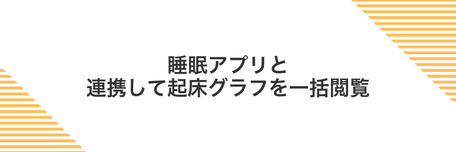 睡眠アプリと連携して起床グラフを一括閲覧