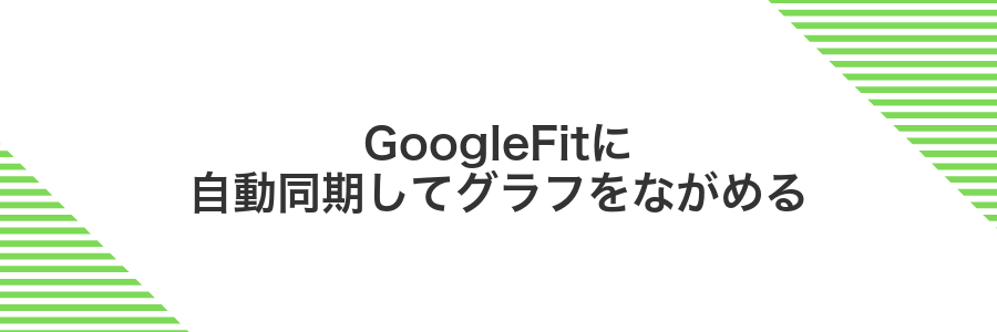 GoogleFitに自動同期してグラフをながめる