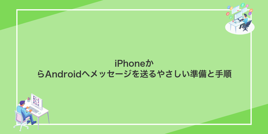 iPhoneからAndroidへメッセージを送るやさしい準備と手順