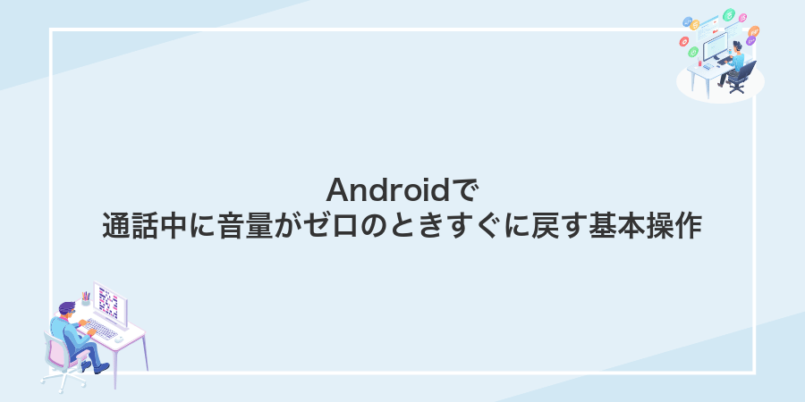 Androidで通話中に音量がゼロのときすぐに戻す基本操作