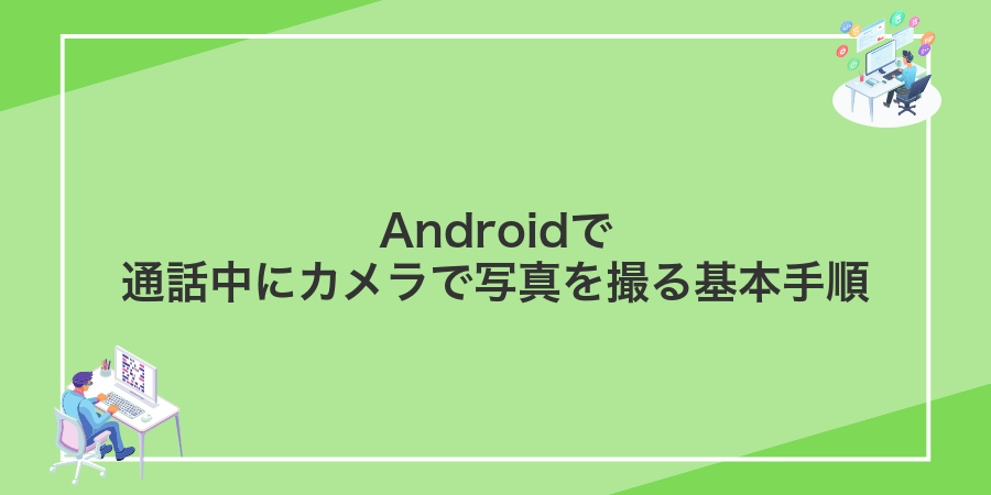 Androidで通話中にカメラで写真を撮る基本手順