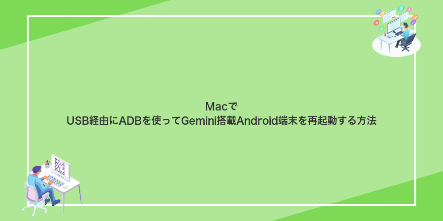 MacでUSB経由にADBを使ってGemini搭載Android端末を再起動する方法