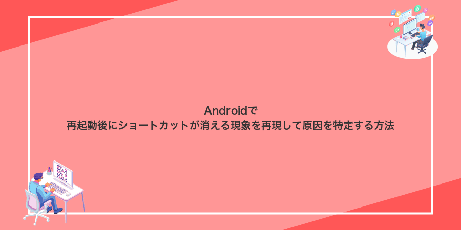 Androidで再起動後にショートカットが消える現象を再現して原因を特定する方法