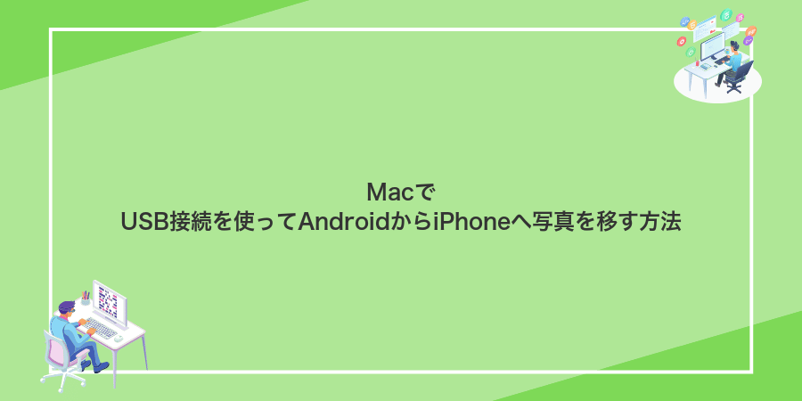 MacでUSB接続を使ってAndroidからiPhoneへ写真を移す方法