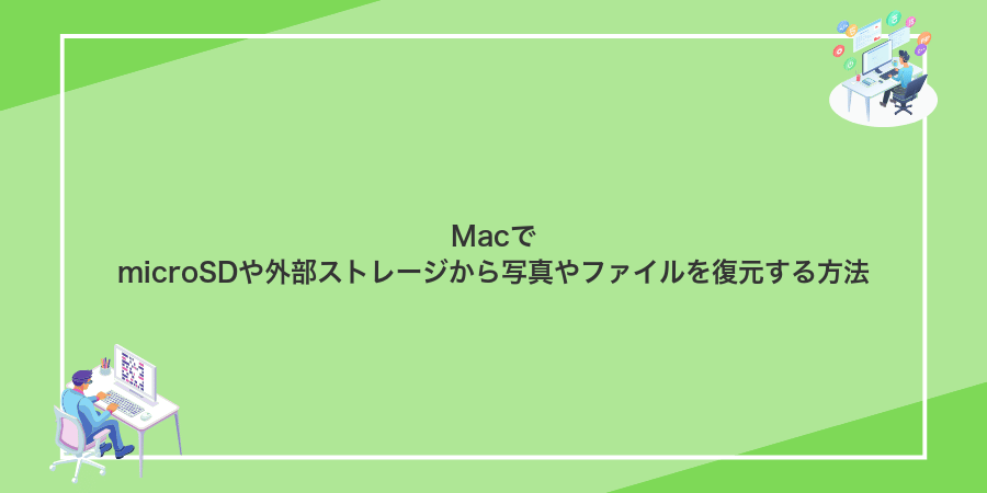 MacでmicroSDや外部ストレージから写真やファイルを復元する方法
