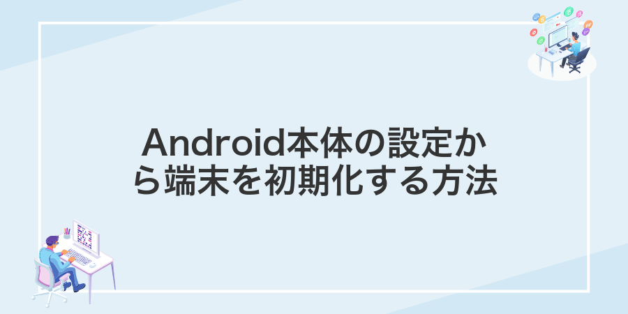 Android本体の設定から端末を初期化する方法