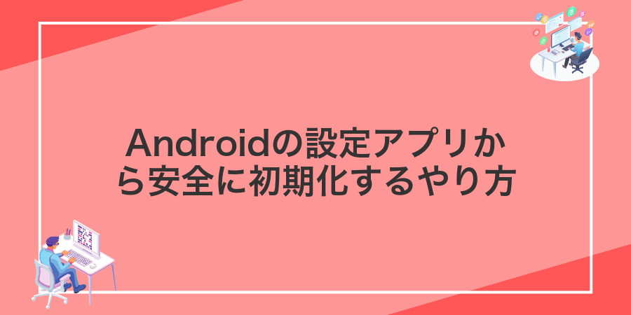 Androidの設定アプリから安全に初期化するやり方