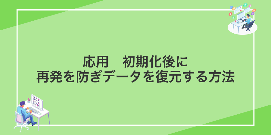 応用 初期化後に再発を防ぎデータを復元する方法