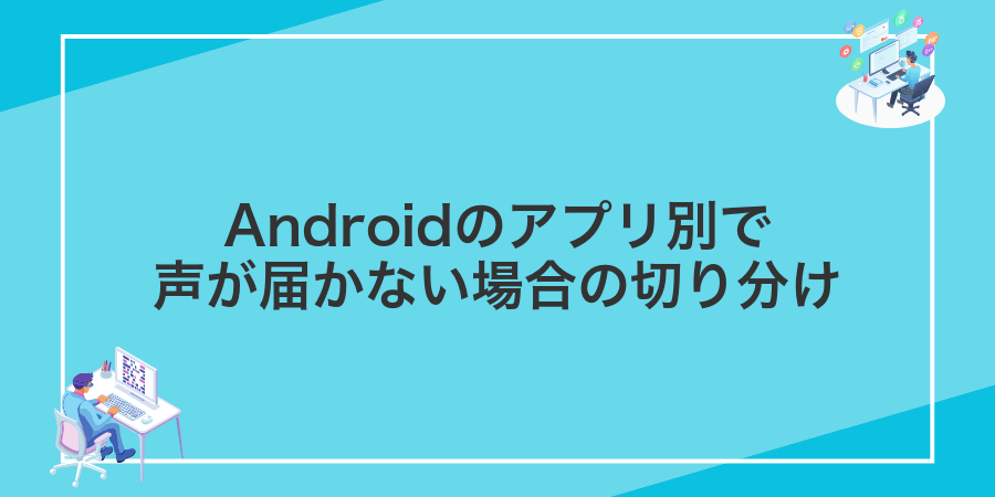 Androidのアプリ別で声が届かない場合の切り分け