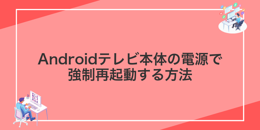 Androidテレビ本体の電源で強制再起動する方法