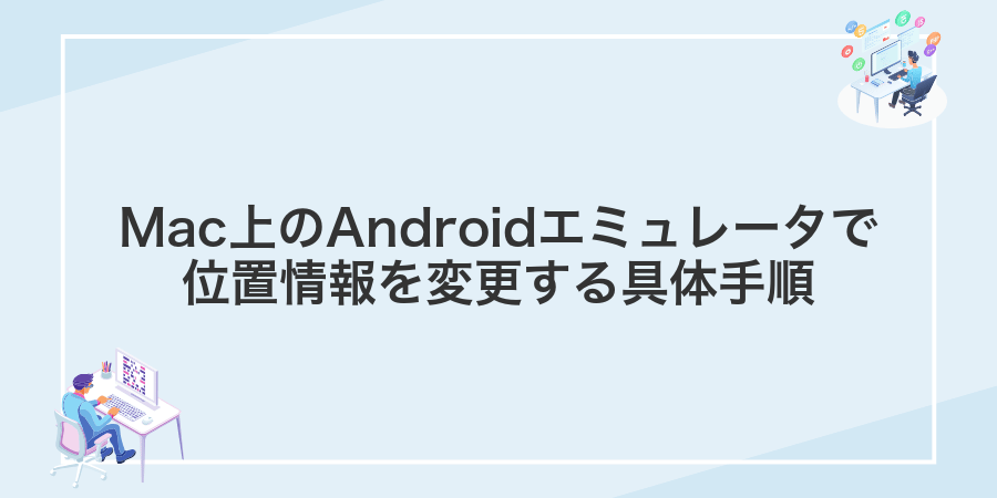 Mac上のAndroidエミュレータで位置情報を変更する具体手順