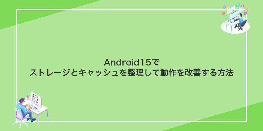 Android15でストレージとキャッシュを整理して動作を改善する方法