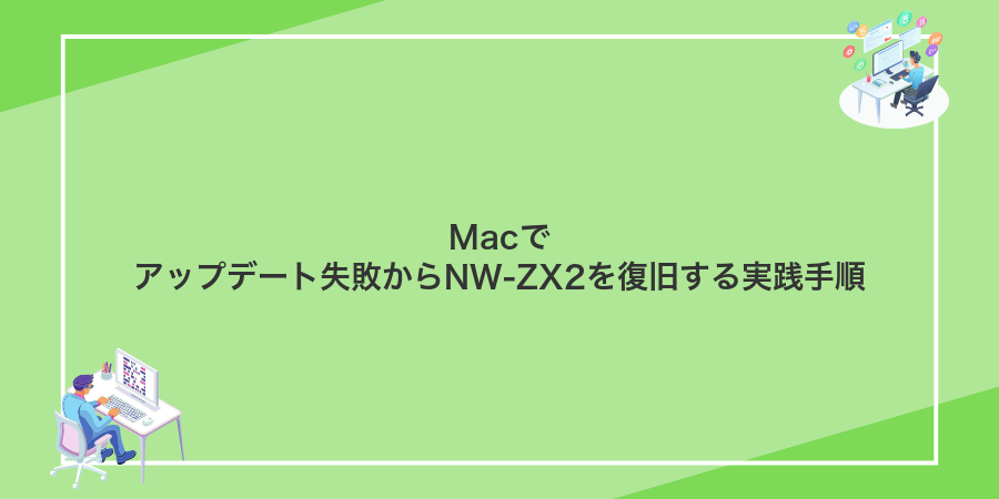 Macでアップデート失敗からNW-ZX2を復旧する実践手順