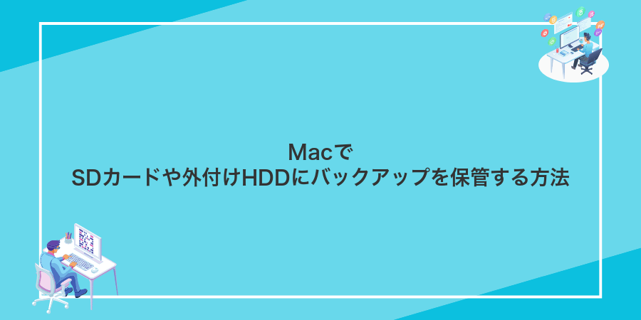 MacでSDカードや外付けHDDにバックアップを保管する方法