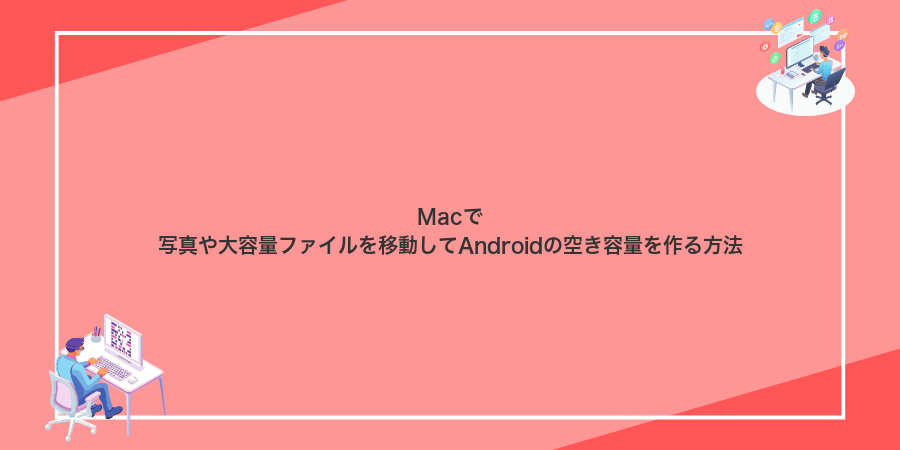 Macで写真や大容量ファイルを移動してAndroidの空き容量を作る方法