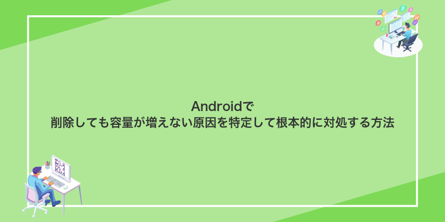 Androidで削除しても容量が増えない原因を特定して根本的に対処する方法