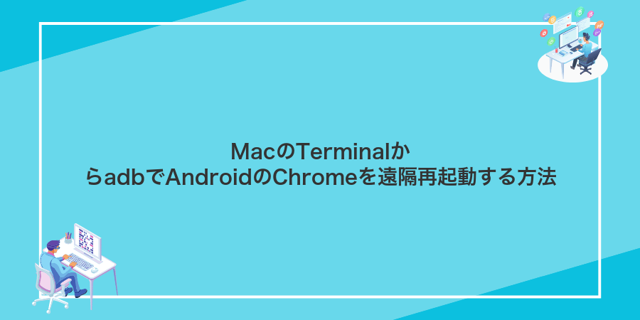 MacのTerminalからadbでAndroidのChromeを遠隔再起動する方法