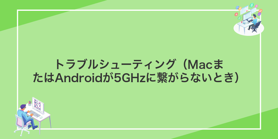 トラブルシューティング(MacまたはAndroidが5GHzに繋がらないとき)