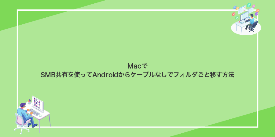 MacでSMB共有を使ってAndroidからケーブルなしでフォルダごと移す方法