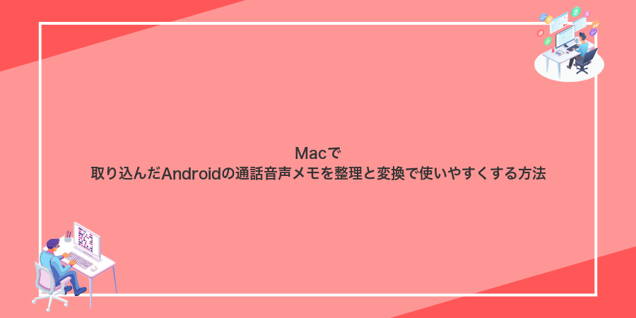Macで取り込んだAndroidの通話音声メモを整理と変換で使いやすくする方法