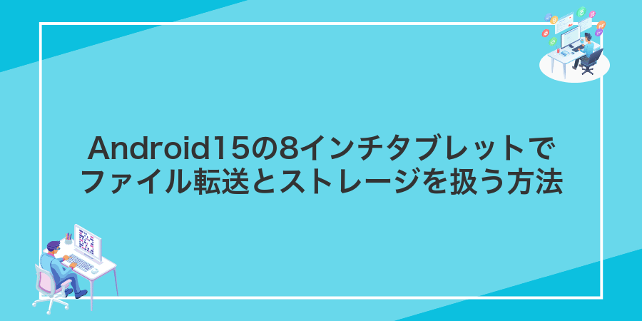 Android15の8インチタブレットでファイル転送とストレージを扱う方法
