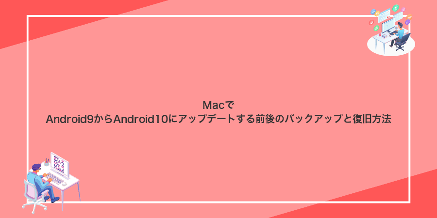 MacでAndroid9からAndroid10にアップデートする前後のバックアップと復旧方法