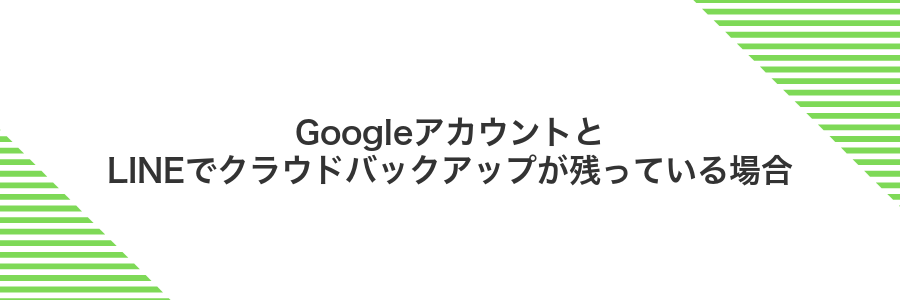 GoogleアカウントとLINEでクラウドバックアップが残っている場合
