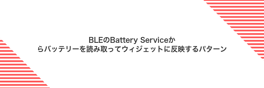 BLEのBattery Serviceからバッテリーを読み取ってウィジェットに反映するパターン