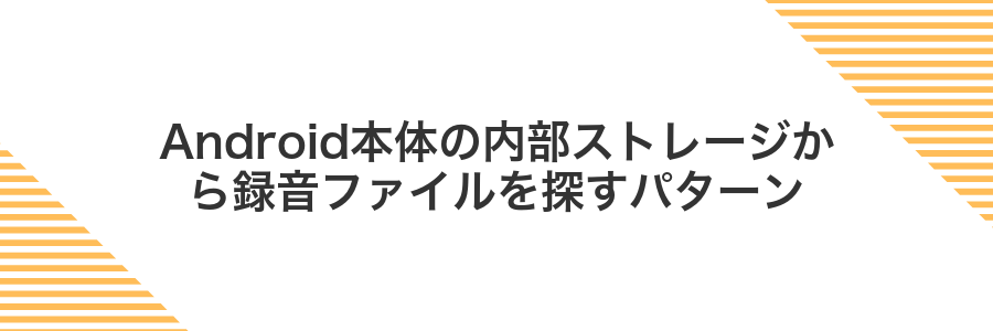 Android本体の内部ストレージから録音ファイルを探すパターン