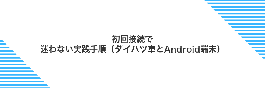 初回接続で迷わない実践手順(ダイハツ車とAndroid端末)