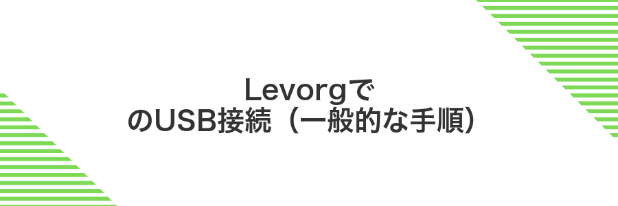 LevorgでのUSB接続(一般的な手順)