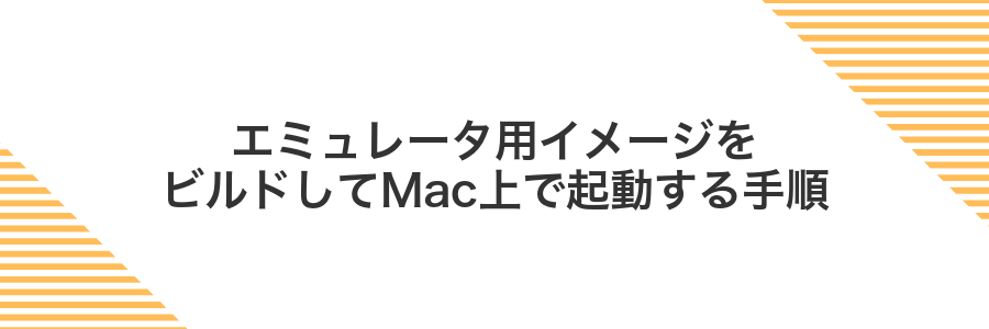 エミュレータ用イメージをビルドしてMac上で起動する手順
