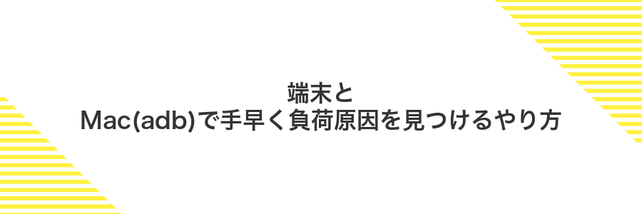 端末とMac(adb)で手早く負荷原因を見つけるやり方
