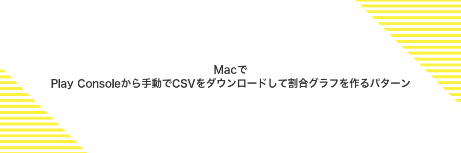 MacでPlay Consoleから手動でCSVをダウンロードして割合グラフを作るパターン