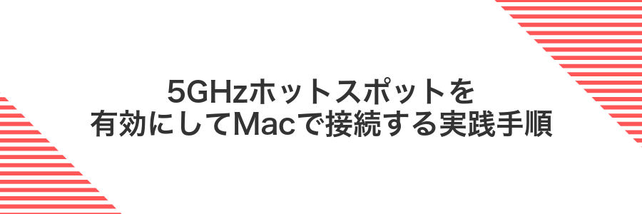 5GHzホットスポットを有効にしてMacで接続する実践手順