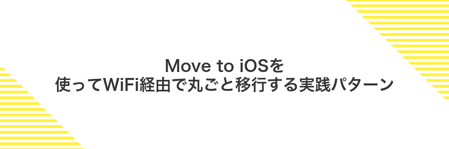 Move to iOSを使ってWiFi経由で丸ごと移行する実践パターン