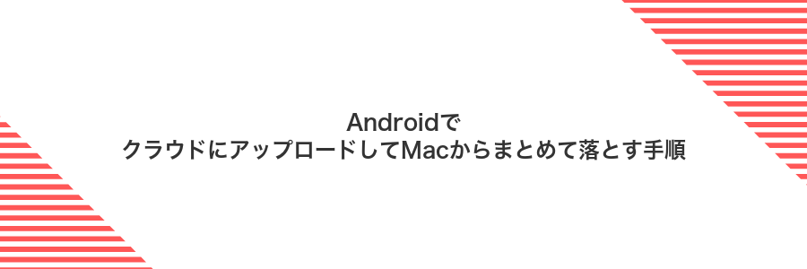 AndroidでクラウドにアップロードしてMacからまとめて落とす手順
