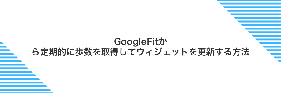 GoogleFitから定期的に歩数を取得してウィジェットを更新する方法
