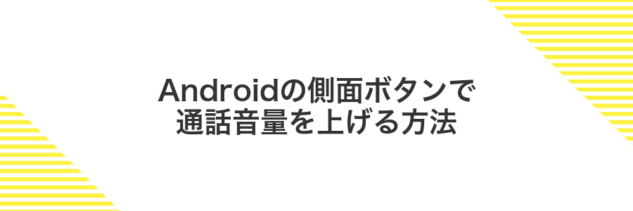 Androidの側面ボタンで通話音量を上げる方法