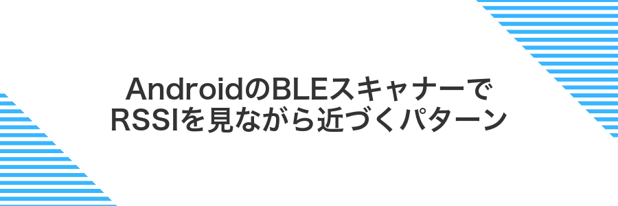 AndroidのBLEスキャナーでRSSIを見ながら近づくパターン