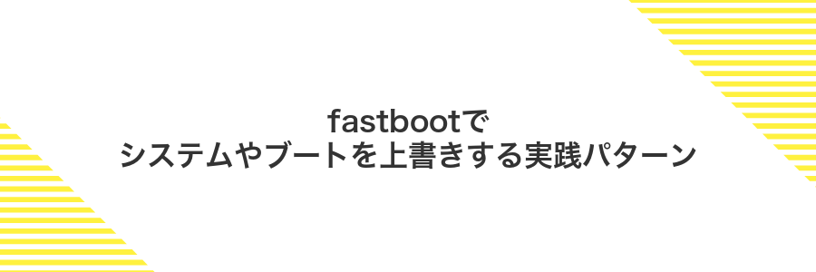 fastbootでシステムやブートを上書きする実践パターン
